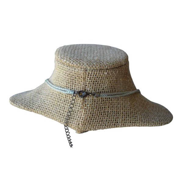 Teal Wooden Beaded Necklace Double Layer Design Manitee Length - Picture 4 of 5